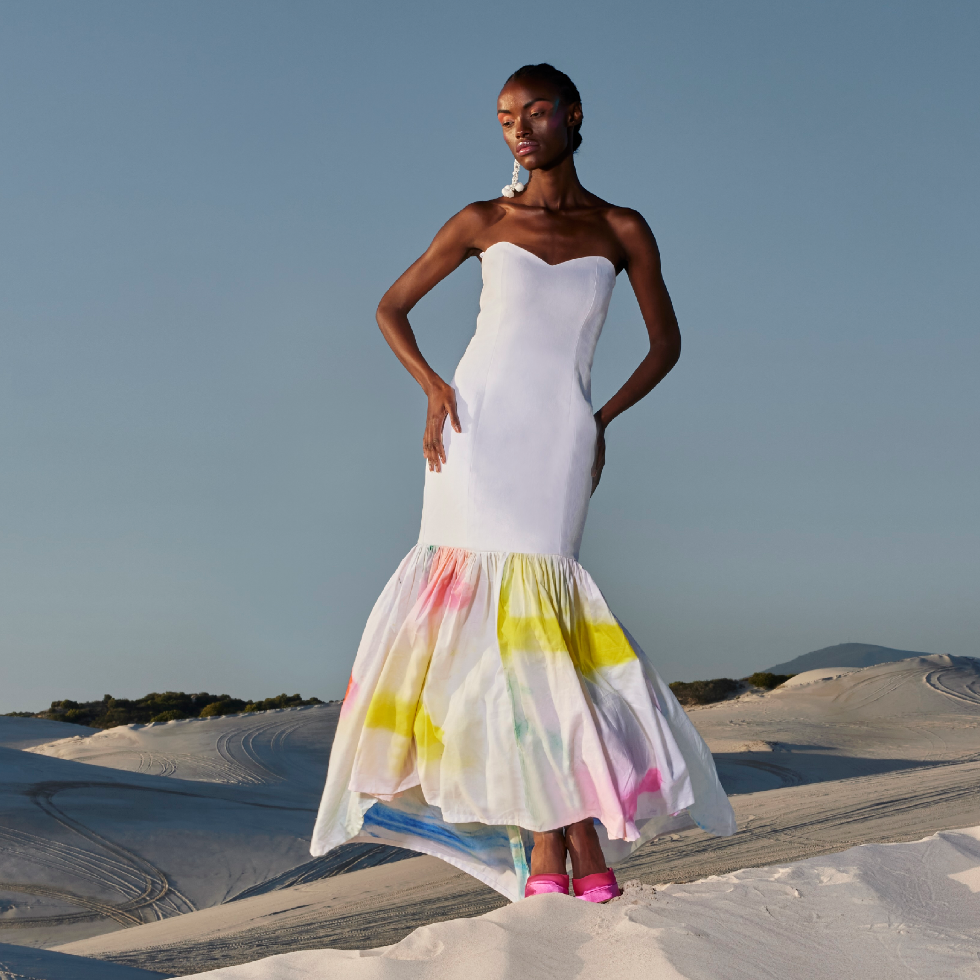 CHAOS HAND PAINTED MERMAID DRESS