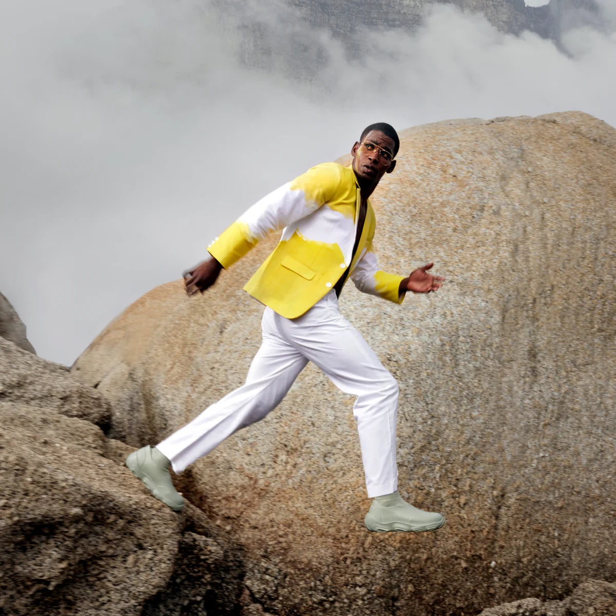 HAND PAINTED CHAOS BLAZER AND TROUSER