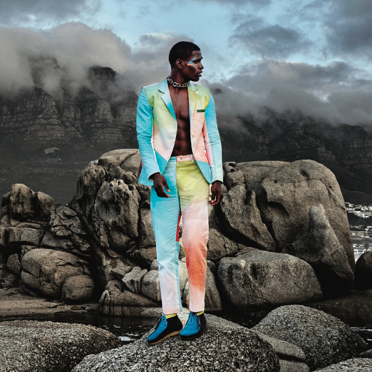 HAND-PAINTED CHAOS BLAZER AND TROUSERS