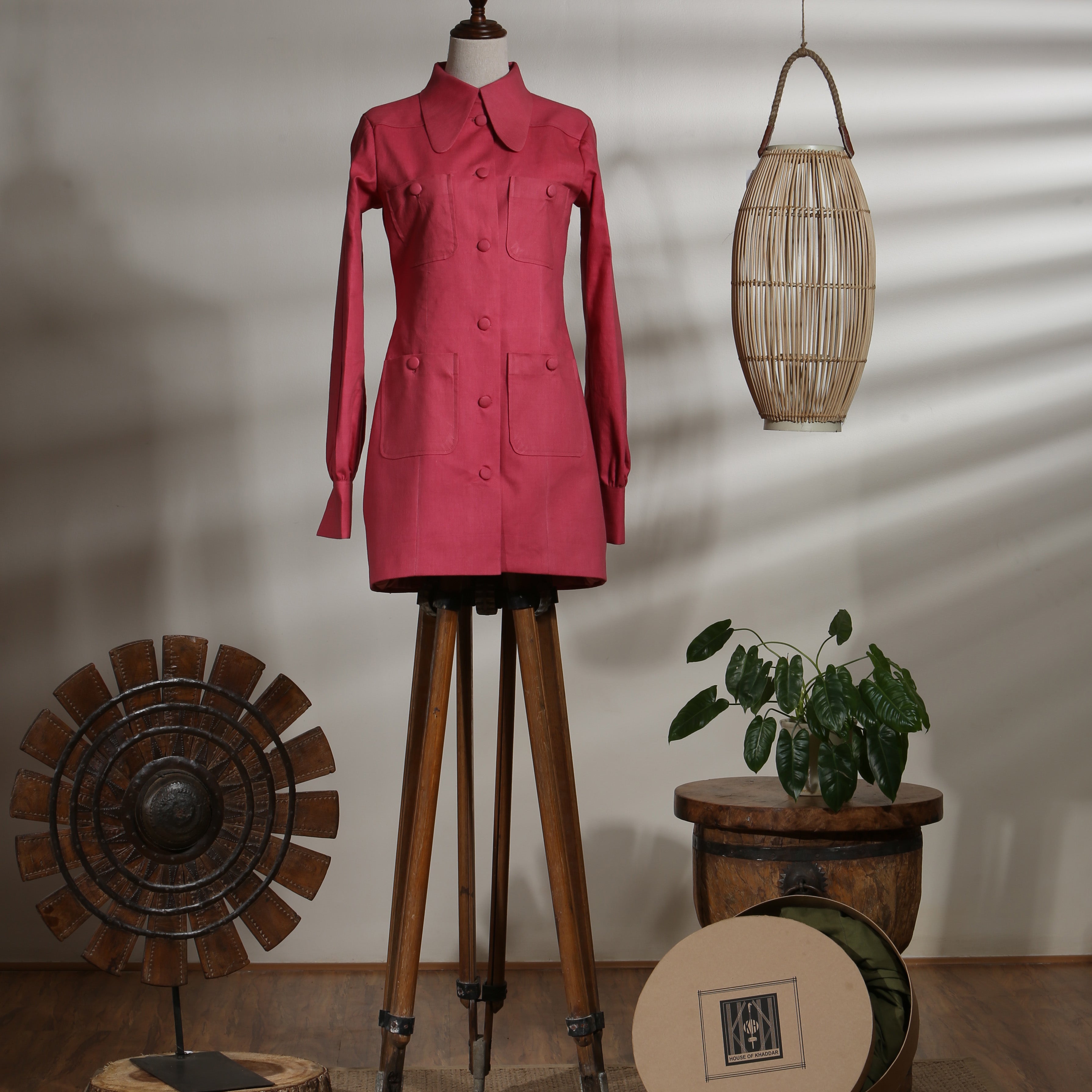 MID LENGTH BUTTONED SHIRT - FRUIT DOVE