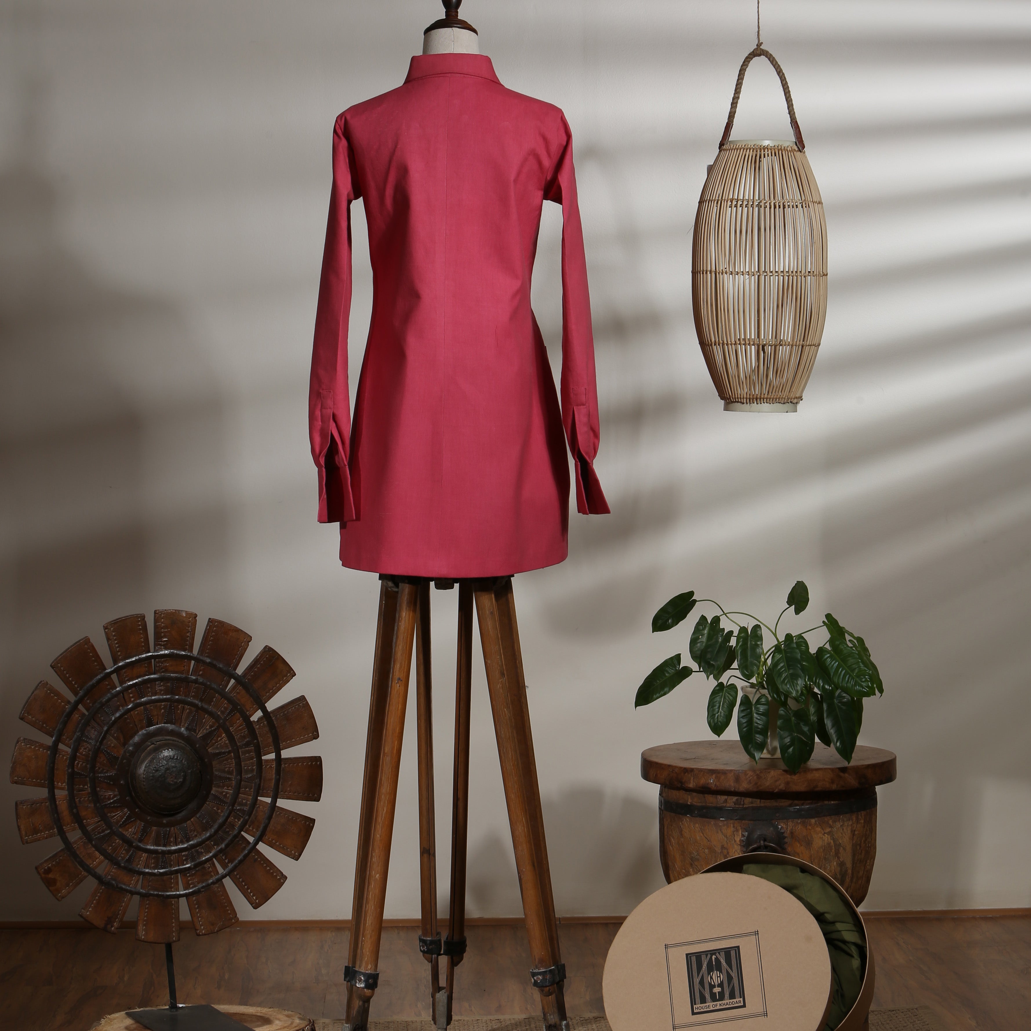 MID LENGTH BUTTONED SHIRT - FRUIT DOVE