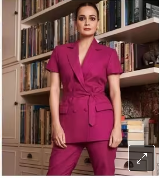 Dia Mirza exudes boss vibes in pink pantsuit from Kamal Haasan's fashion line